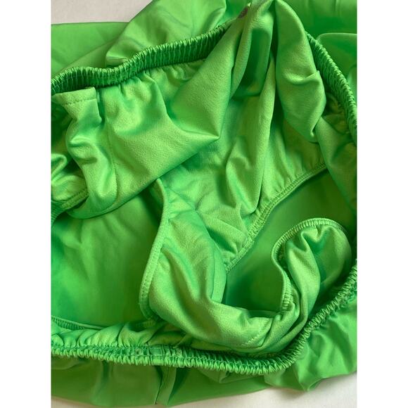 Nike Dri-Fit Women's Neon Green and Blue Running Shorts Size Medium - Picture 5 of 9